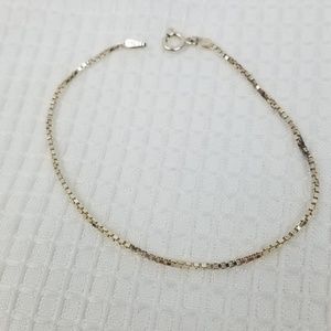 Milor Italy 925 Sterling SILVER Box Chain Bracelet